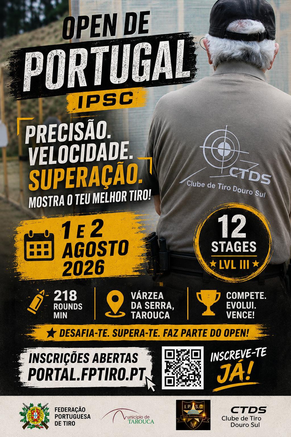 Open de Portugal IPSC 2026 — 1 e 2 de Agosto, Várzea da Serra, Tarouca